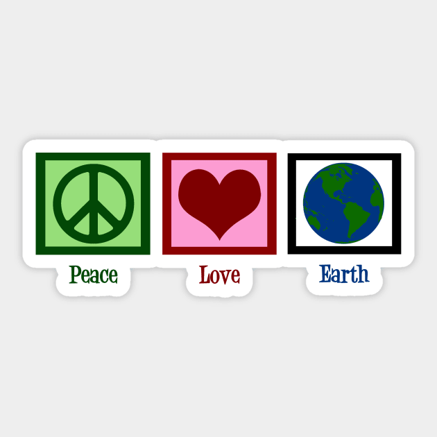 Peace Love Earth Sticker by epiclovedesigns